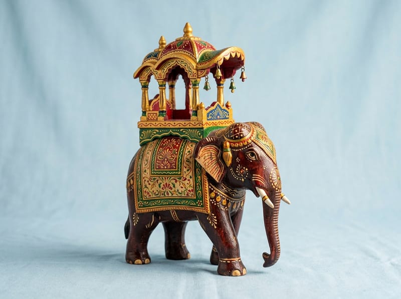 Kondapalli elephant with ambari