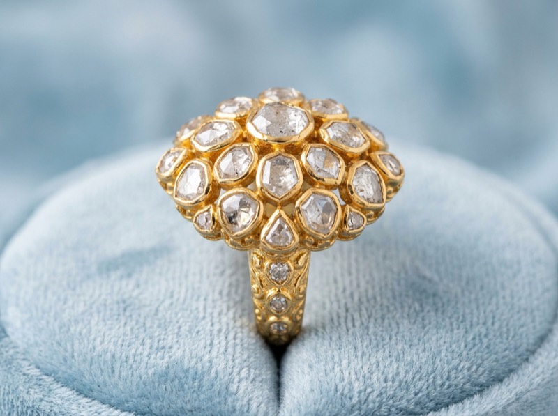 Polki cocktail ring