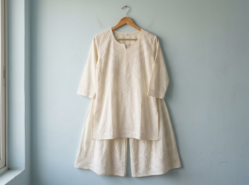 Ivory sharara set